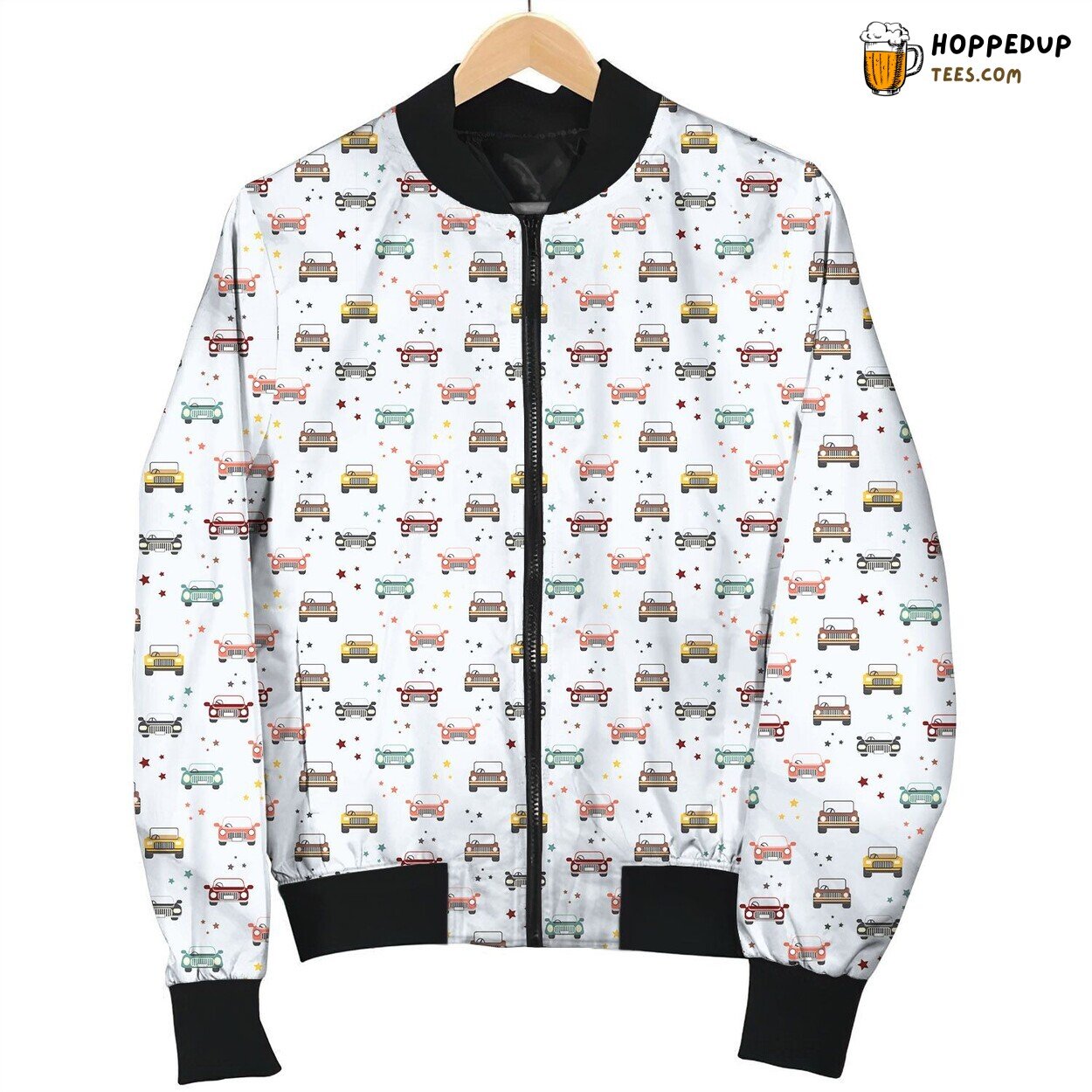 Car And Tiny Stars Bomber Jacket