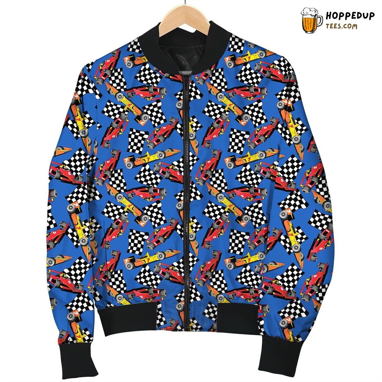 Car Racing Flags Bomber Jacket