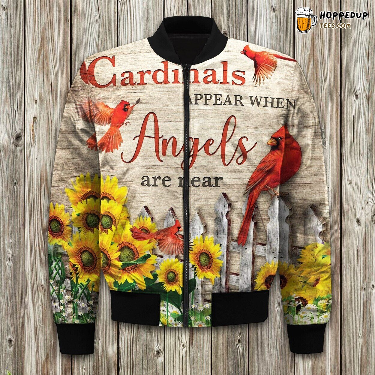 Cardinal Bird Bird Bomber Jacket
