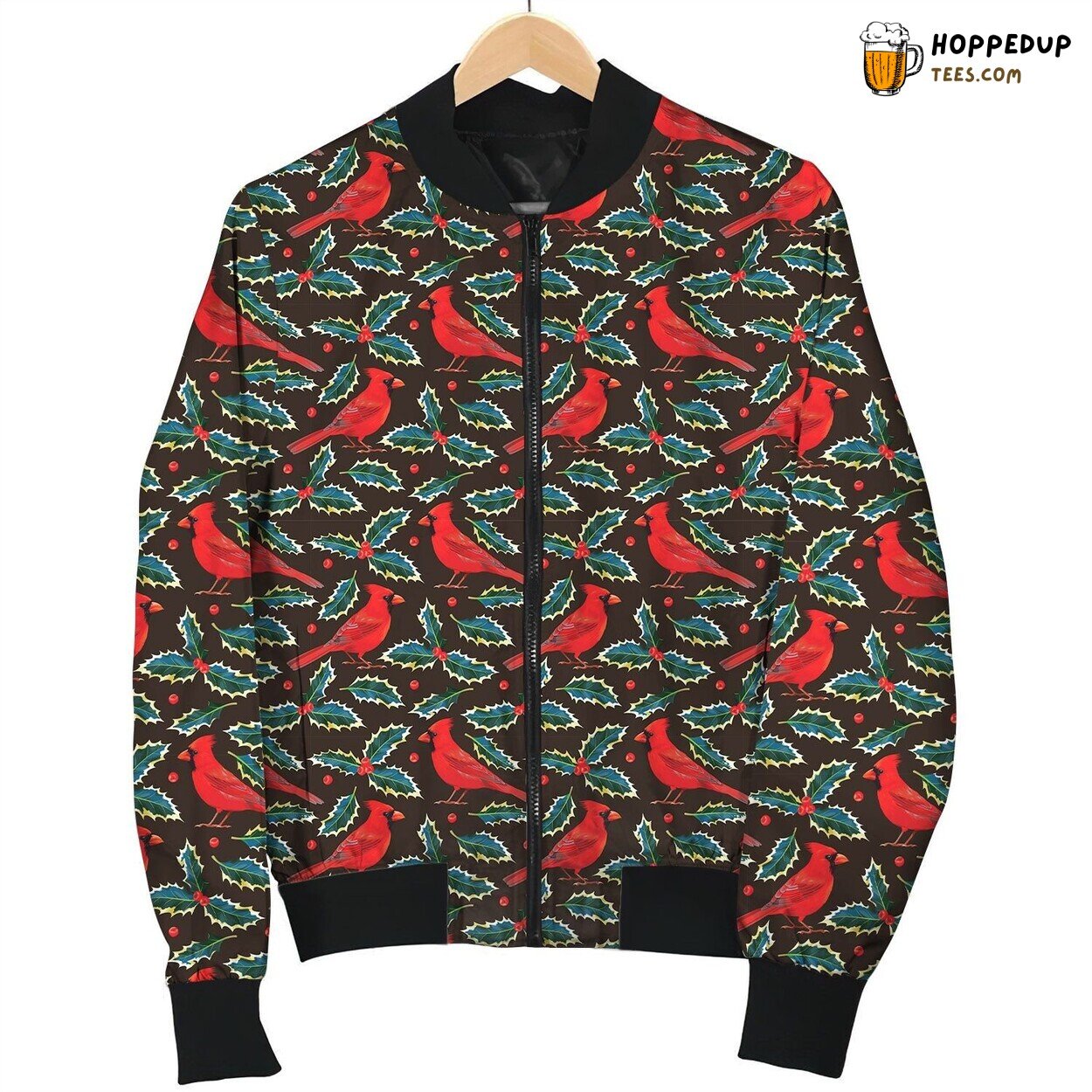 Cardinal Delight Bomber Jacket