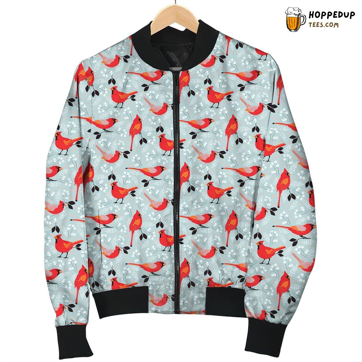 Cardinal On Christmas Bomber Jacket