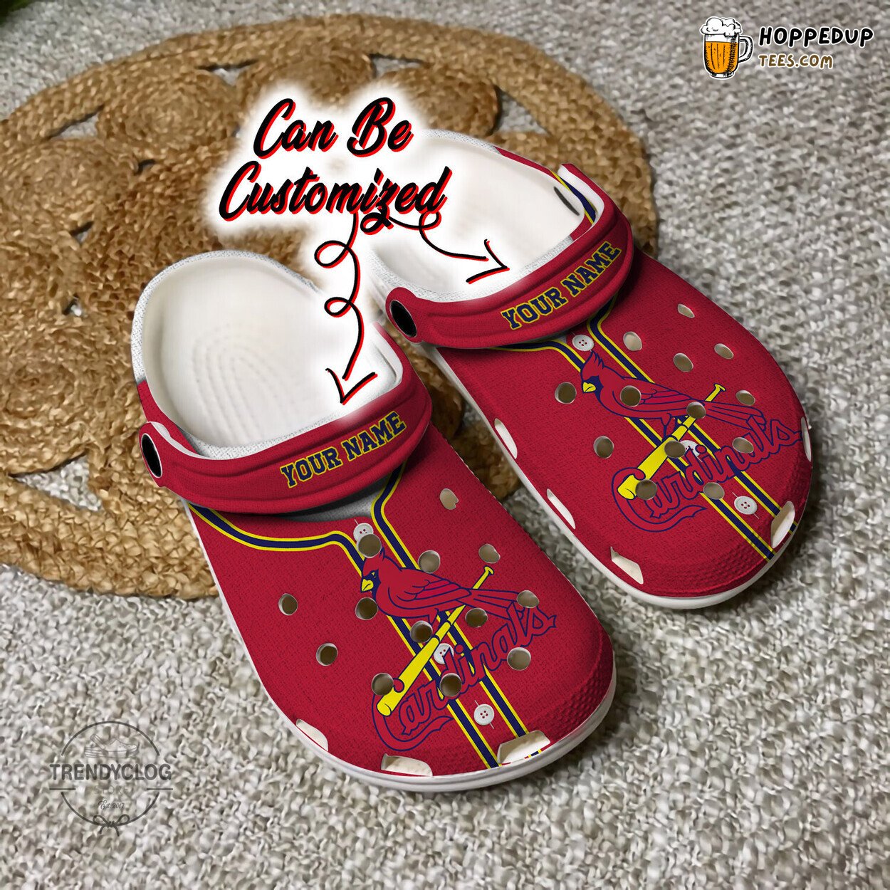 Cardinals Baseball Personalized Jersey Style Comfortable Clog Shoes