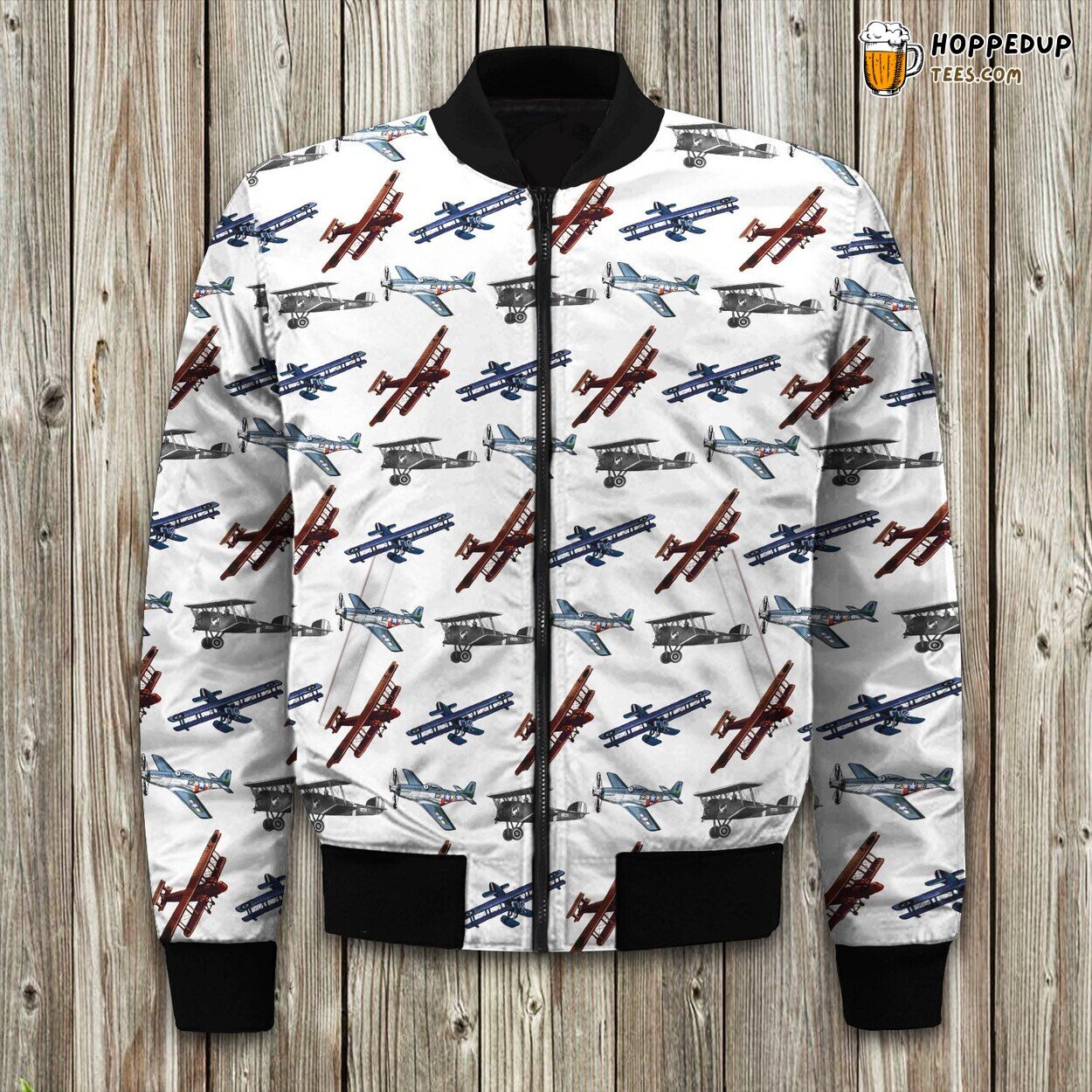 Cargo Airplane Inspired Winter Bomber Jacket Tailored Elegance Crafted