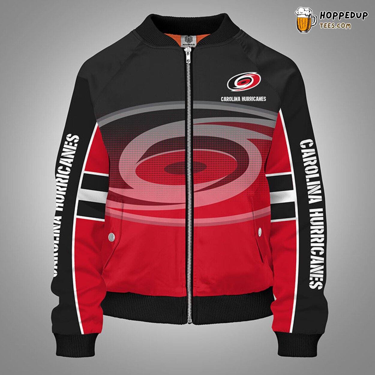 Carolina Hurricanes NHL Red Themed Unique Bomber Jacket Stylish Design Look
