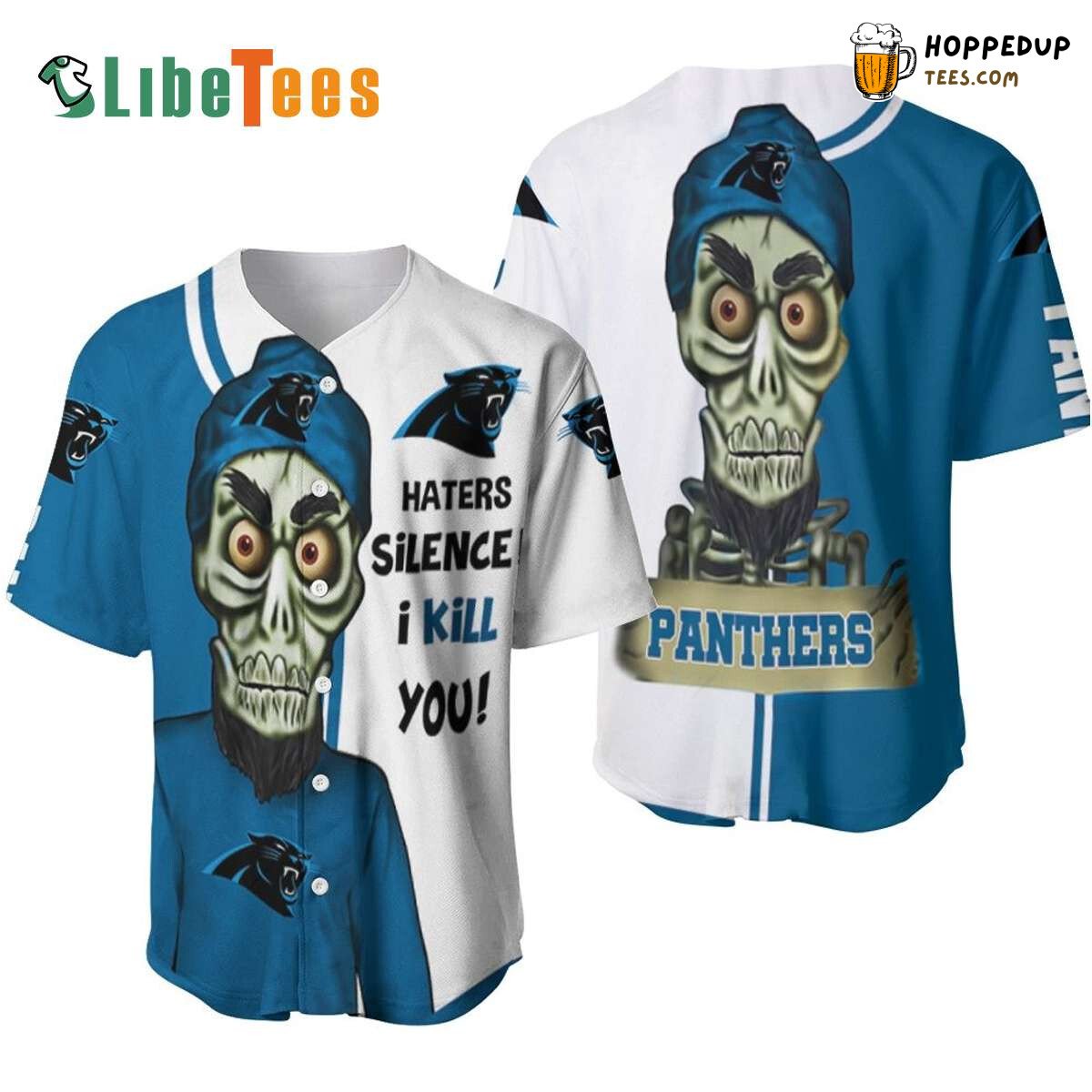 Carolina Panthers Baseball Jersey Haters Beware Unique Design