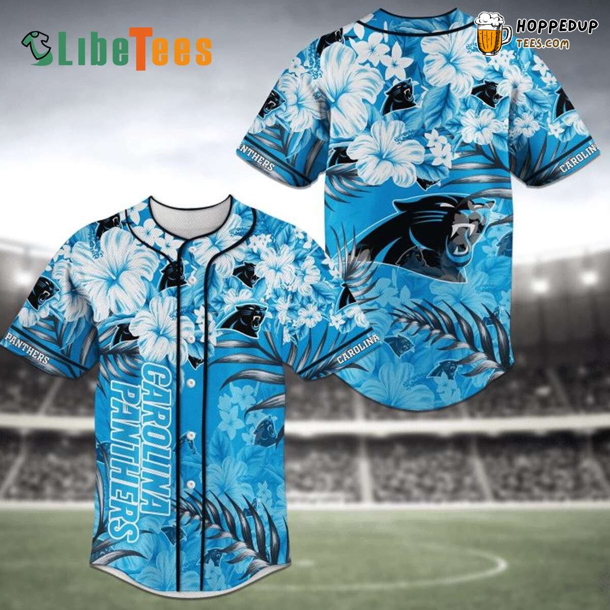 Carolina Panthers Baseball Jersey Tropical Flowers Perfect Gifts For Your Loved Ones Jersey Shirt