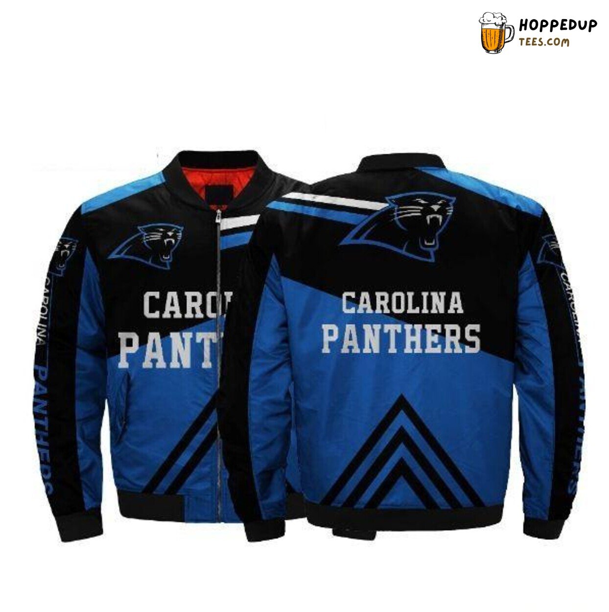 Carolina Panthers Men’s Bomber Jacket Design Classic Series Coat Look Edition