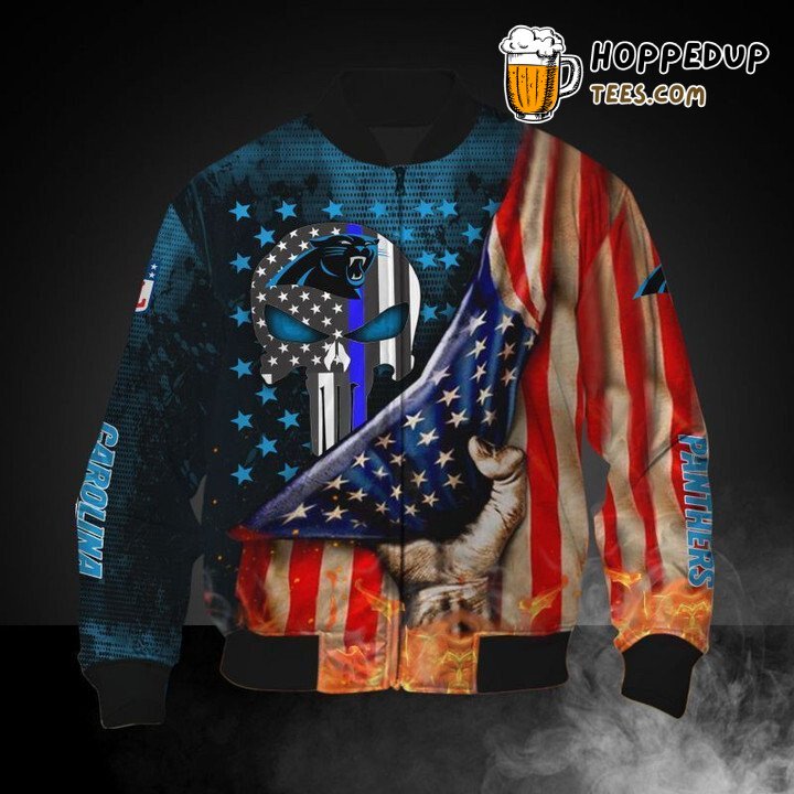 Carolina Panthers NFL American Flag Series Bomber Jacket Unity