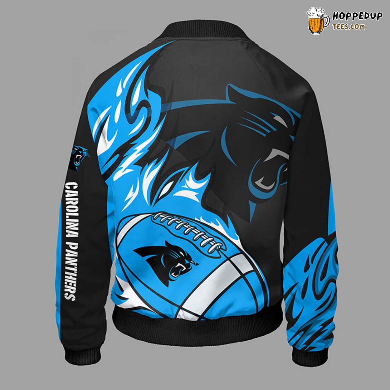 Carolina Panthers NFL Blue Black Bomber Jacket Distinct Style
