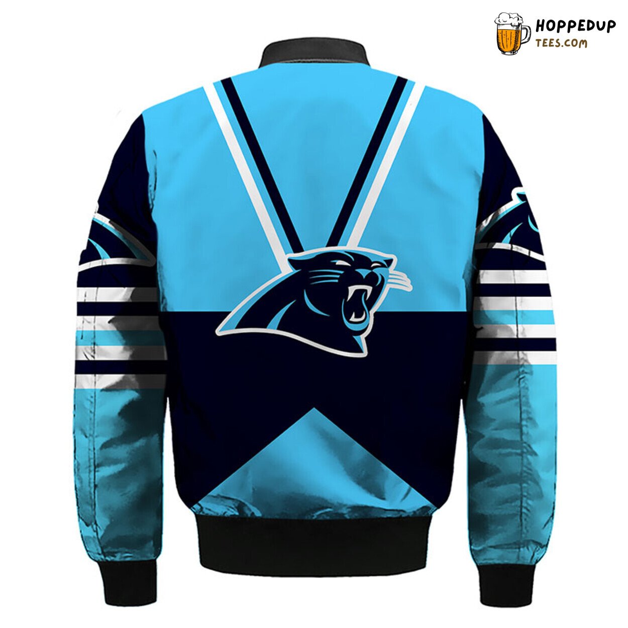 Carolina Panthers NFL Blue Unisex Bomber Jacket Distinct Style