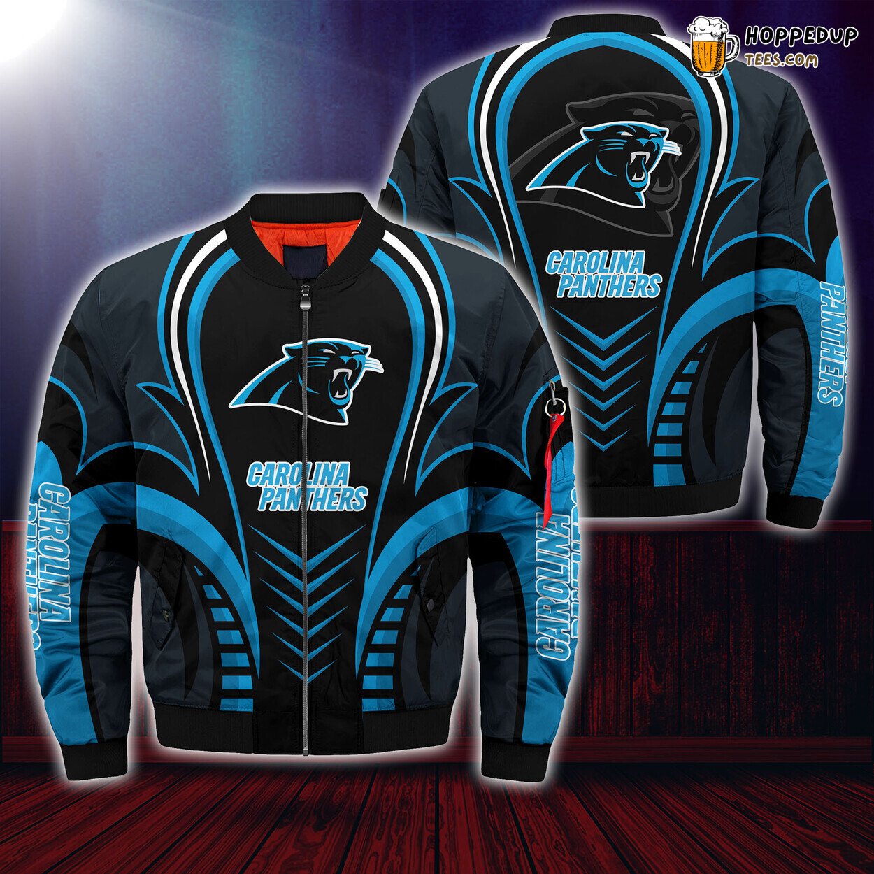Carolina Panthers NFL Bomber Jacket Seasonal Edition Perfect Wear for Fans