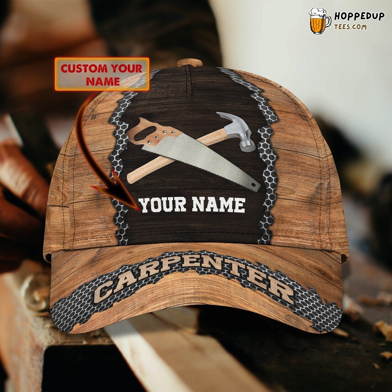 Carpenter Classic 3D Cap Personalized Name Unique Premium Edition Design