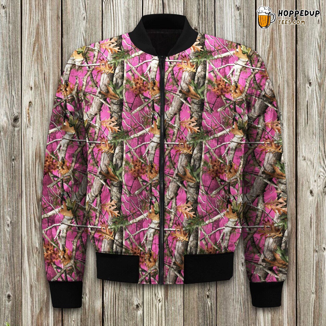 Castlecreek Next Vista Pink Camo Winter Bomber Jacket Tailored Design