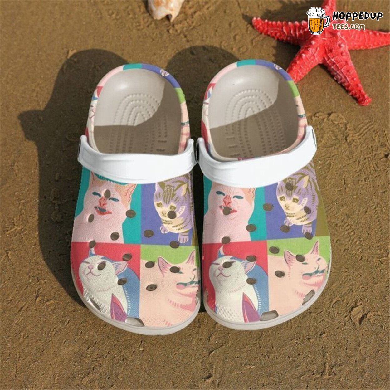 Cat 4 Meme Apocalypse Classic Comfortable Unique Design Clog Shoes
