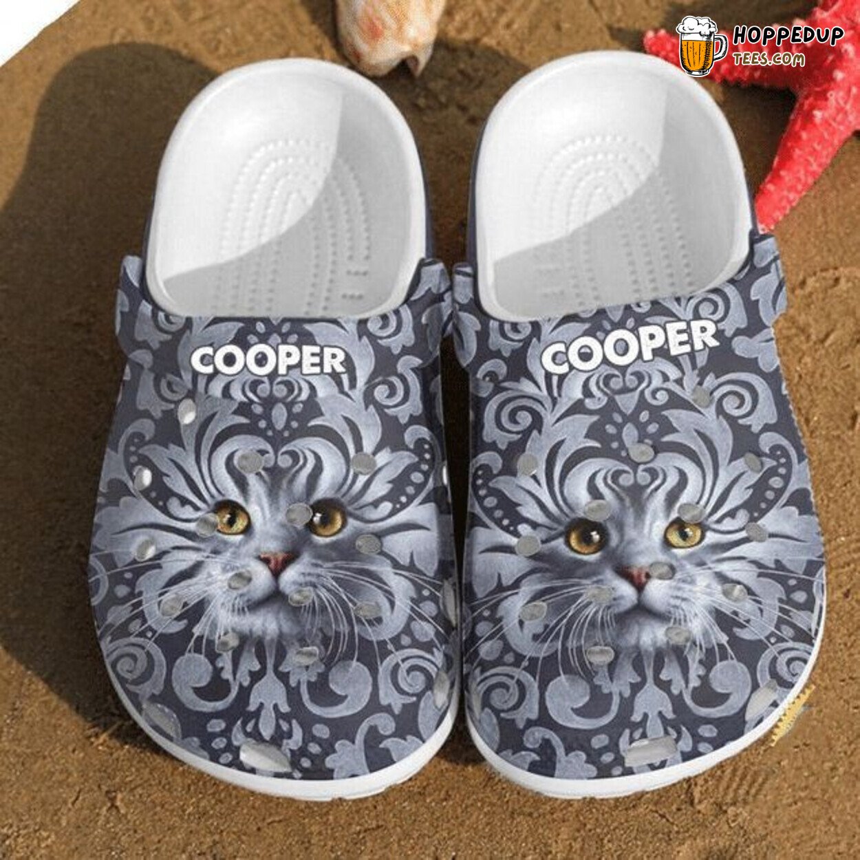 Cat Custom Cat Design Themed Comfortable Rubber Clog Shoes Comfy Footwear