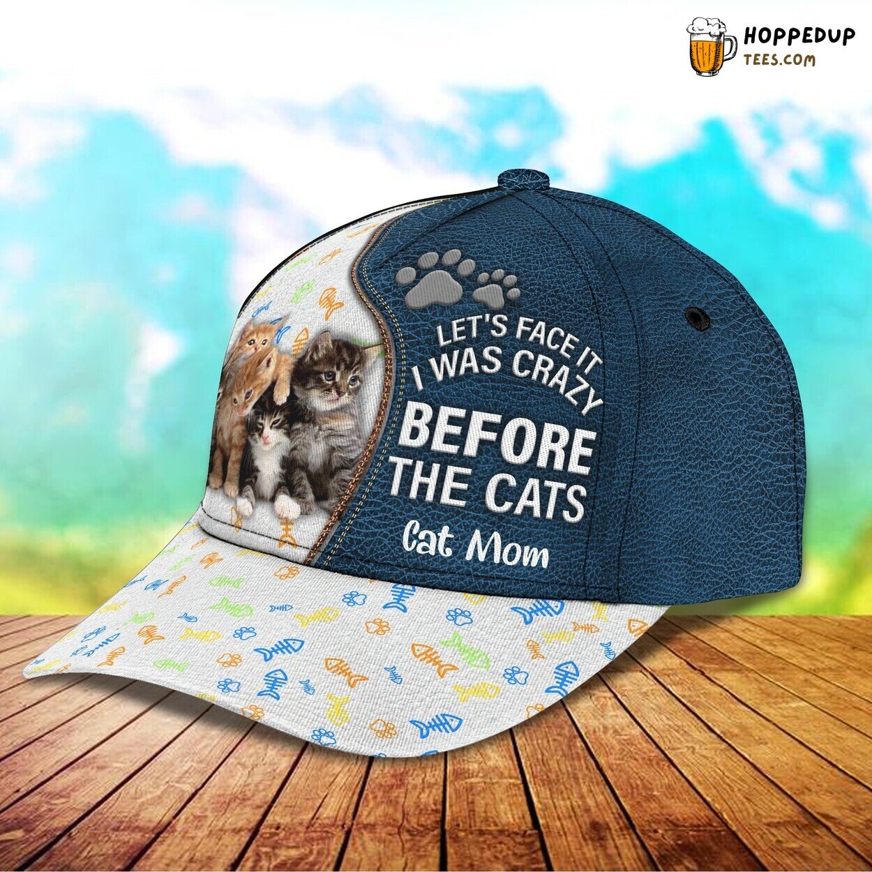 Cat Mom Celebration 3D Classic Cap Personalized Unique Name Design