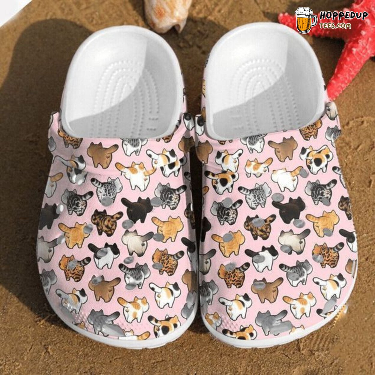 Cat Pattern Custom Cat Design Rubber Clog Shoes Comfy Footwear for Cat Fans