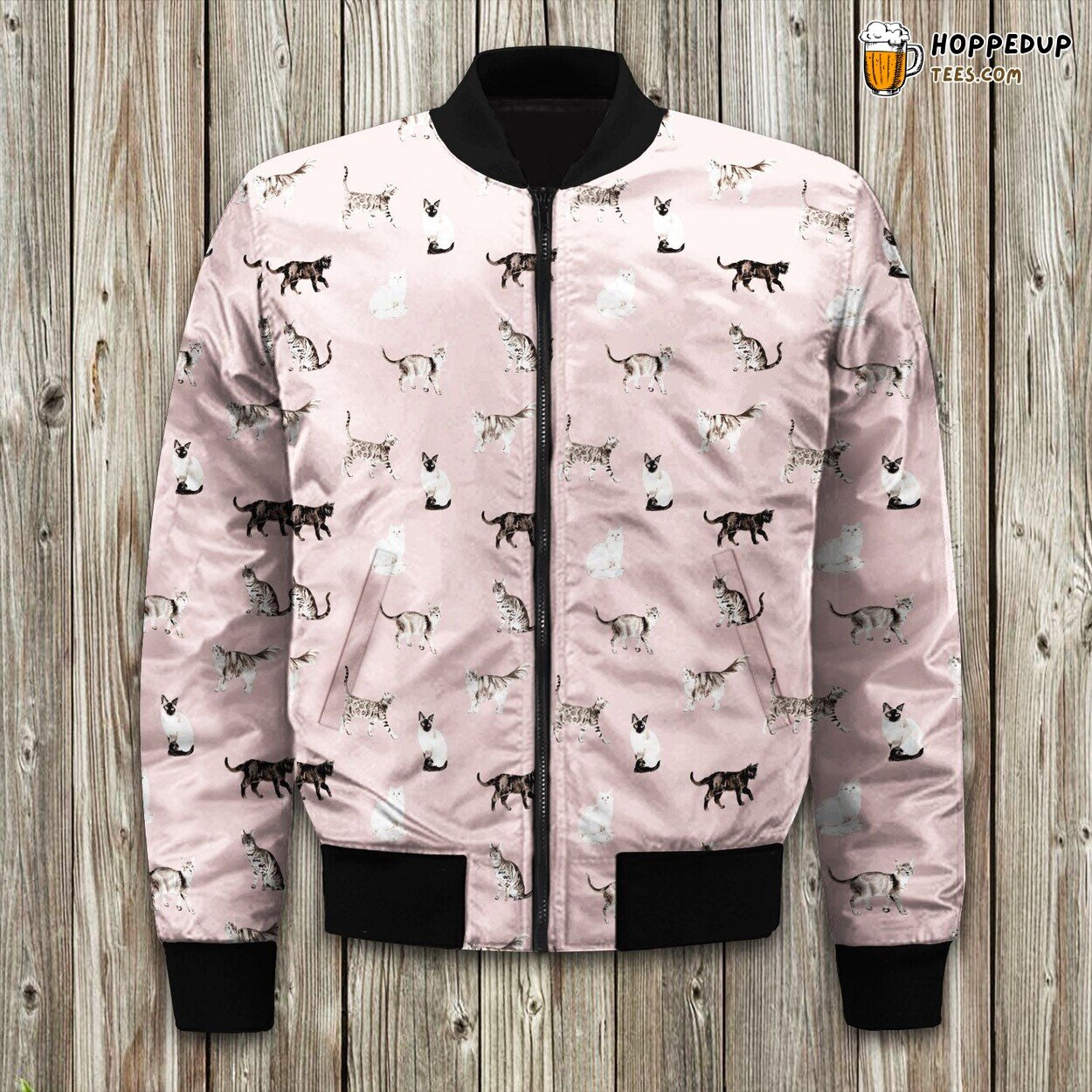 Cat Whisker’s Dance Winter Bomber Jacket Tailored Unique Elegance Precision Craft