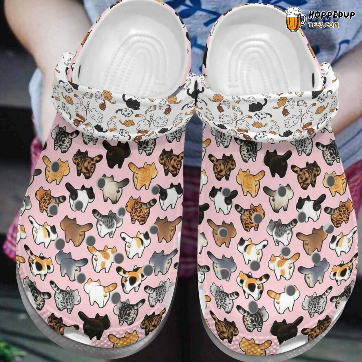 Cats Collection Cat Bottom Lover Gift Comfortable Unique Rubber Clogs