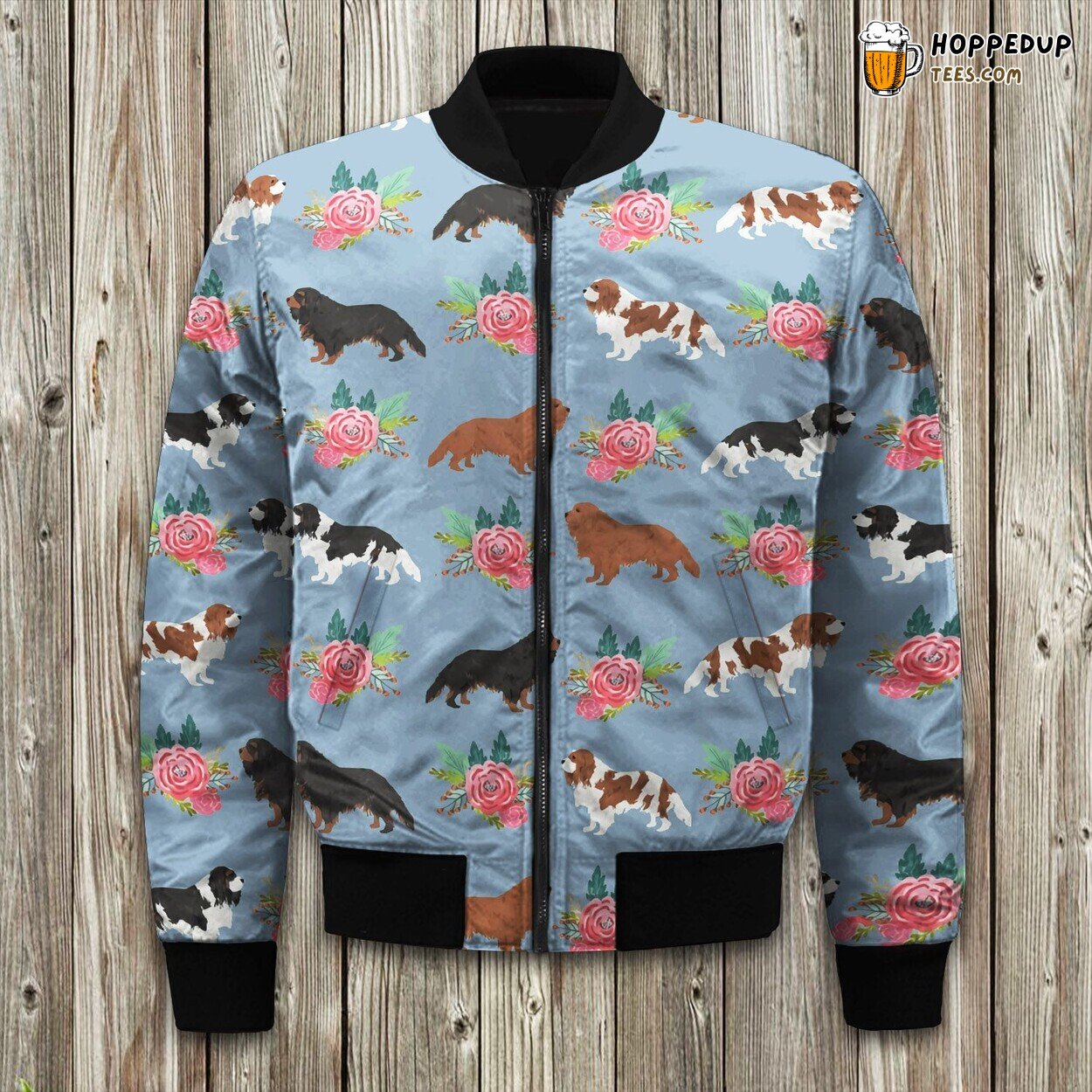 Cavalier King Charles Gray Winter Bomber Jacket Awesome Tailored Fit