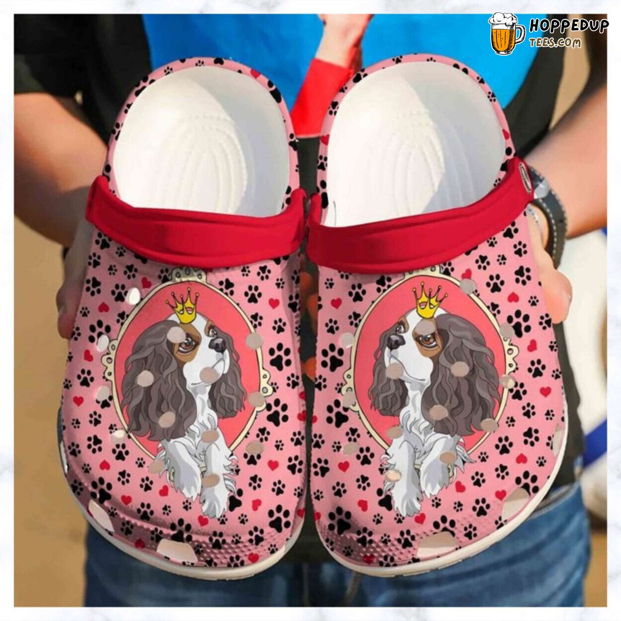 Cavalier King Charles Spaniel Cute Mens Womens Comfortable Clogs