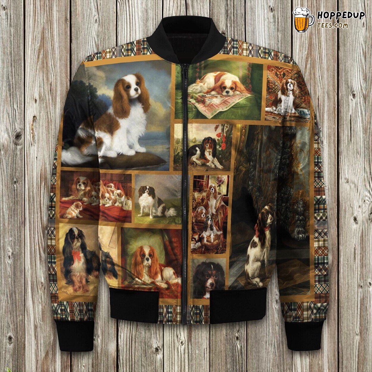 Cavalier King Charles Spaniel Happinest Bomber Jacket