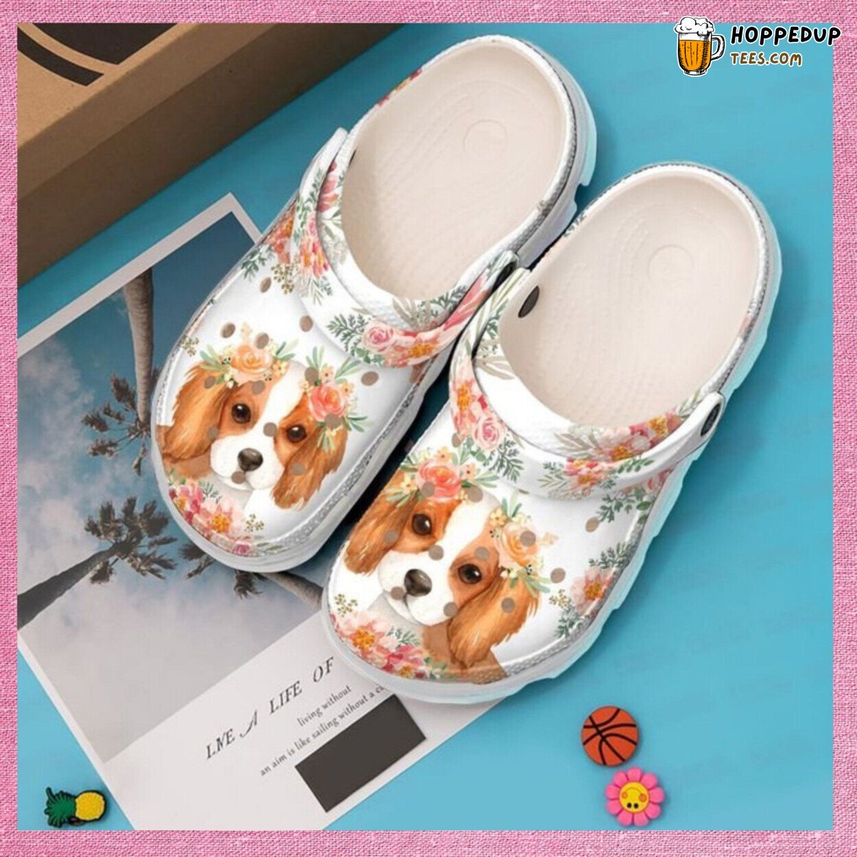 Cavalier King Spaniel Baby Design Rubber Clog Shoes Comfortable