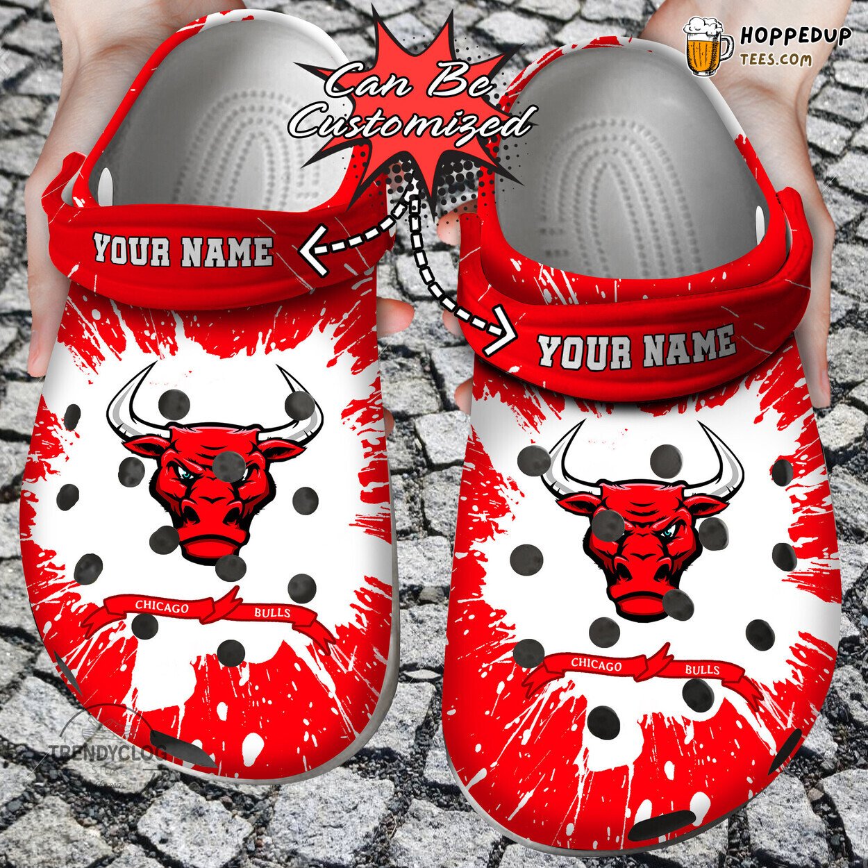 CBulls Basketball Personalized Team Comfortable Stylish Clog Shoes