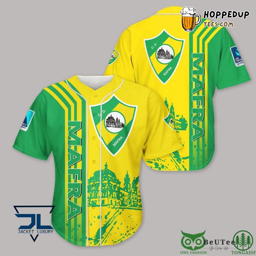 CD Mafra Yellow Green Baseball Jersey Unisex Shirt