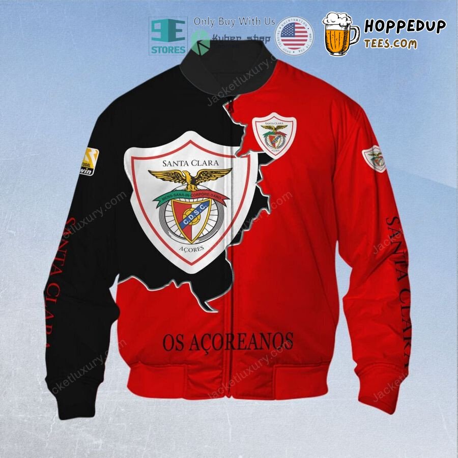 CD Santa Clara Red Black Football Bomber Jacket Exclusive Style