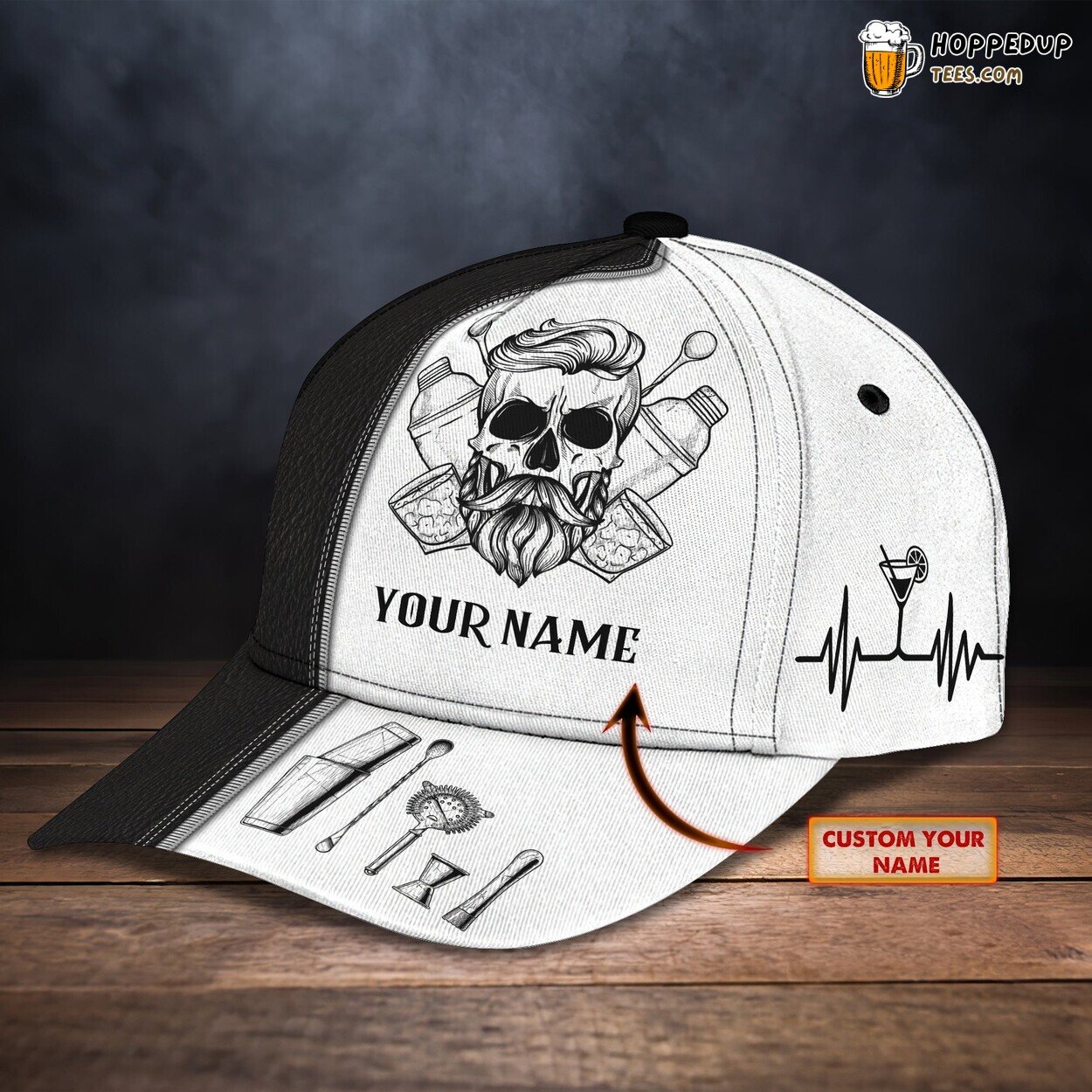 Celebrate the Craft of Bartending Personalized 3D Classic Cap Dedication