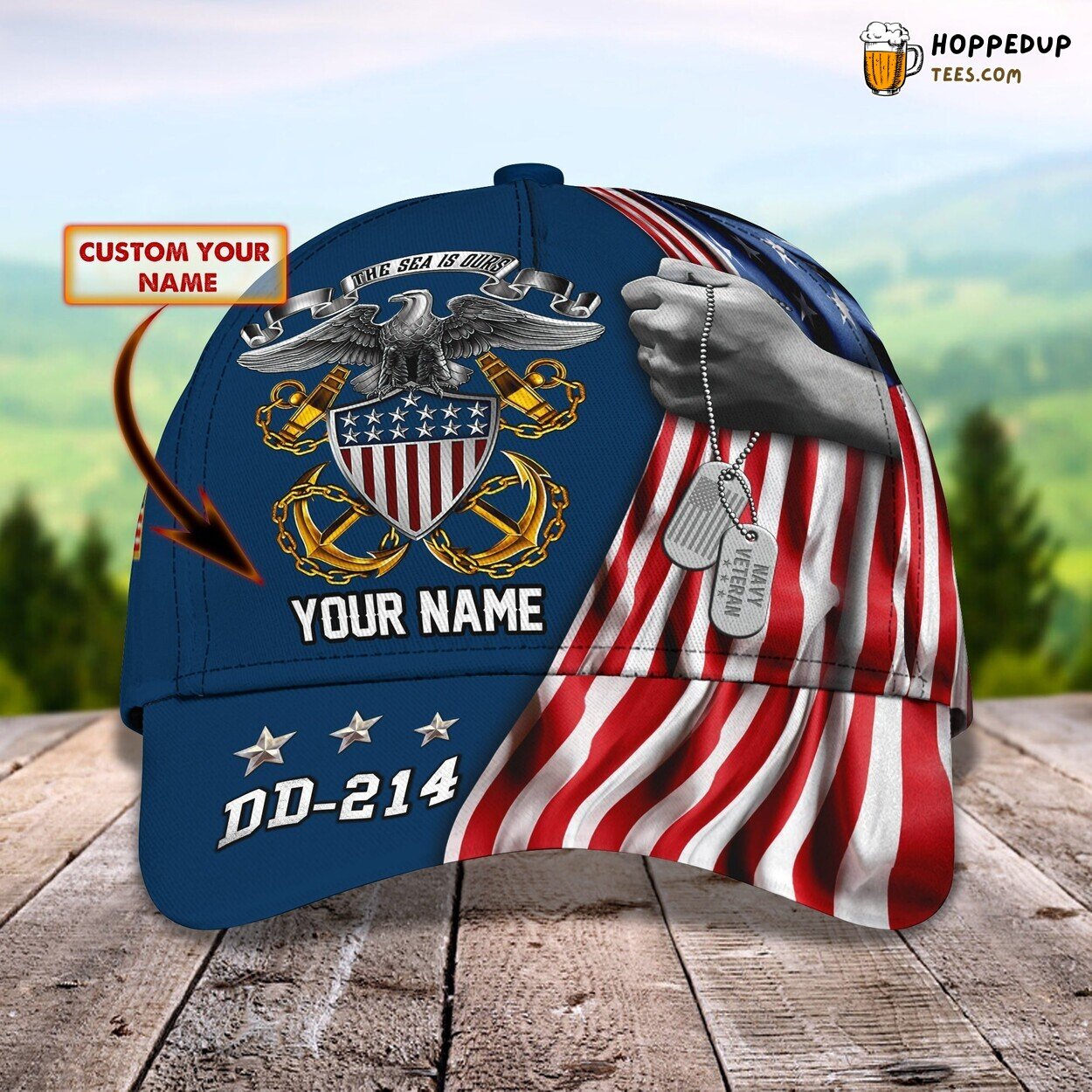 Celebrate the Valor of Navy Veterans Personalized 3D Classic Cap Honor