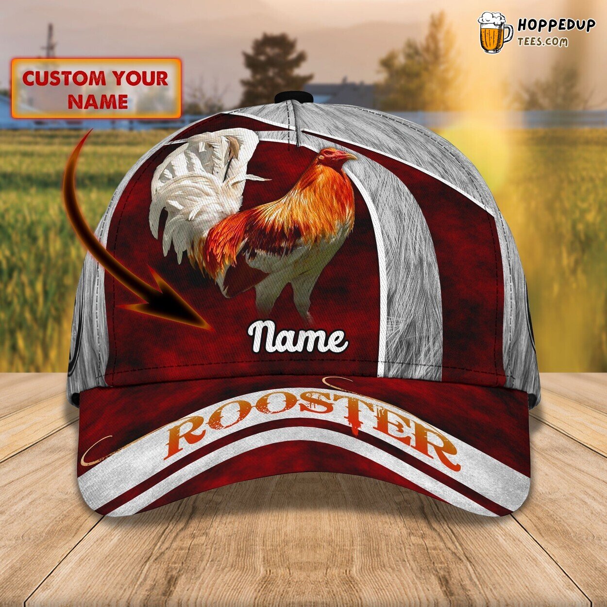 Celebrating Roosters 3D Classic Cap Personalized Unique Name Style