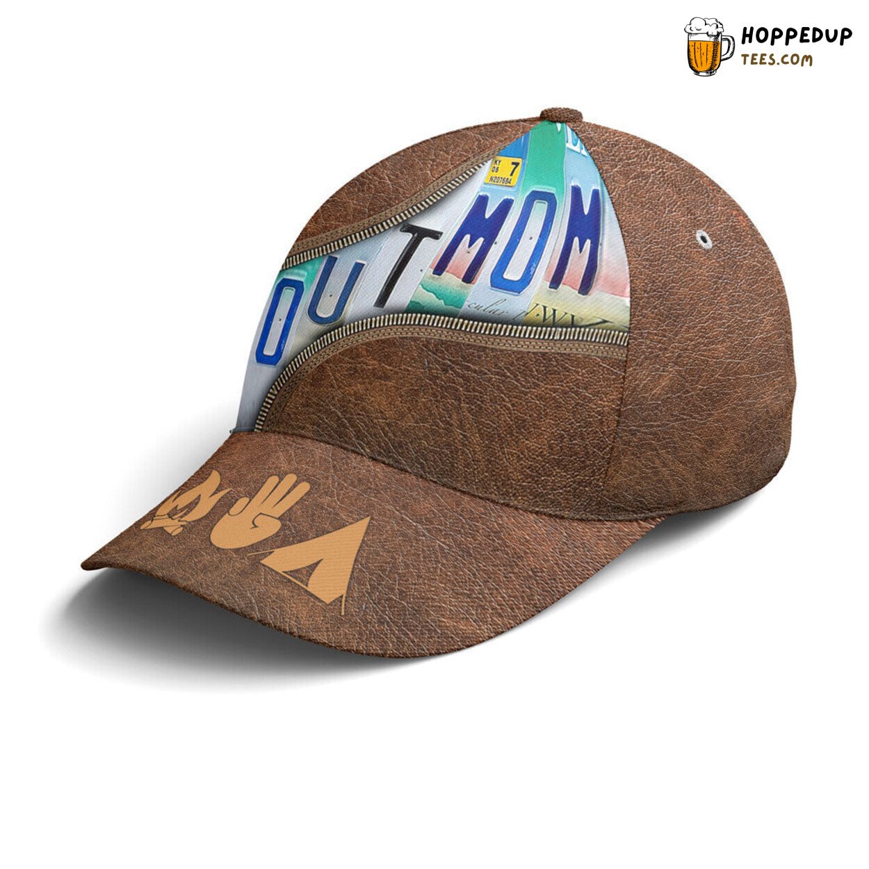 Celebrating Scouts Scout Mom Leather Style Unique Design Baseball Cap