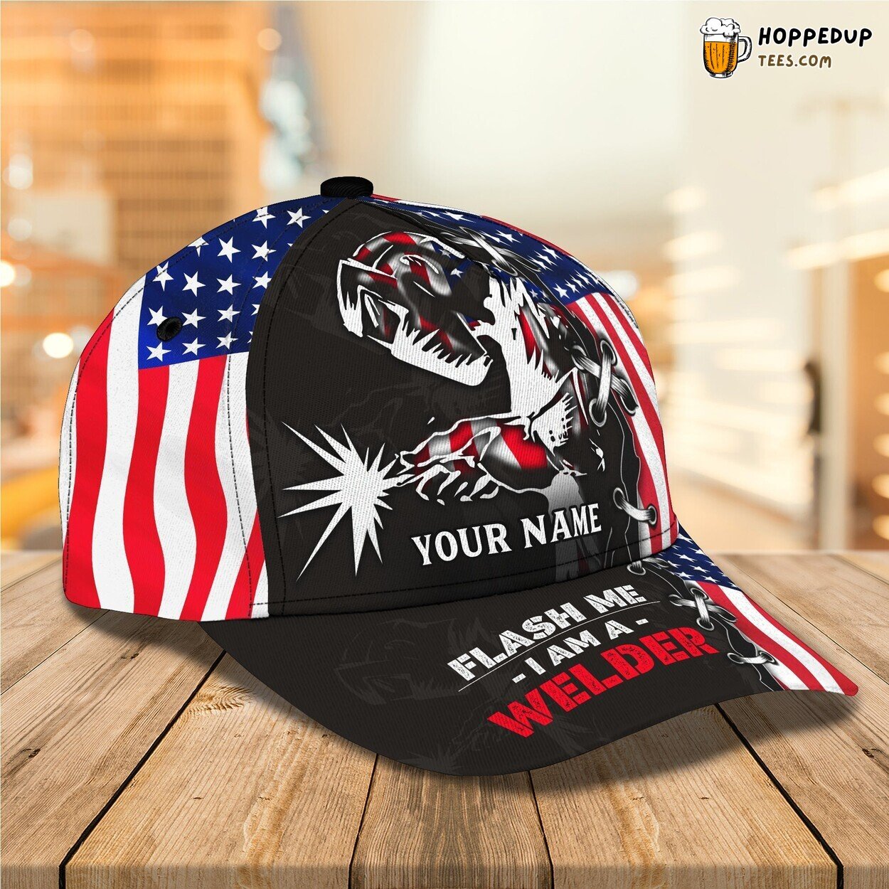 Celebrating Welders 3D Classic Cap Personalized Unique Name Design