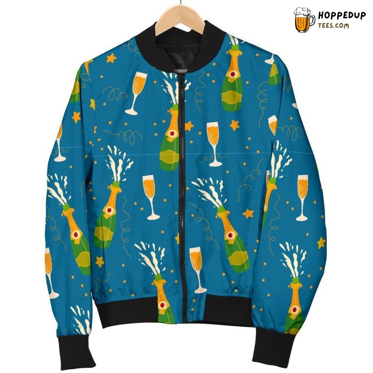 Celebratory Champagne Essence Men’s Bomber Jacket Unique Pattern Display Art Celebratory Champagne Essence Men’s Bomber Jacket Unique Pattern Display Art