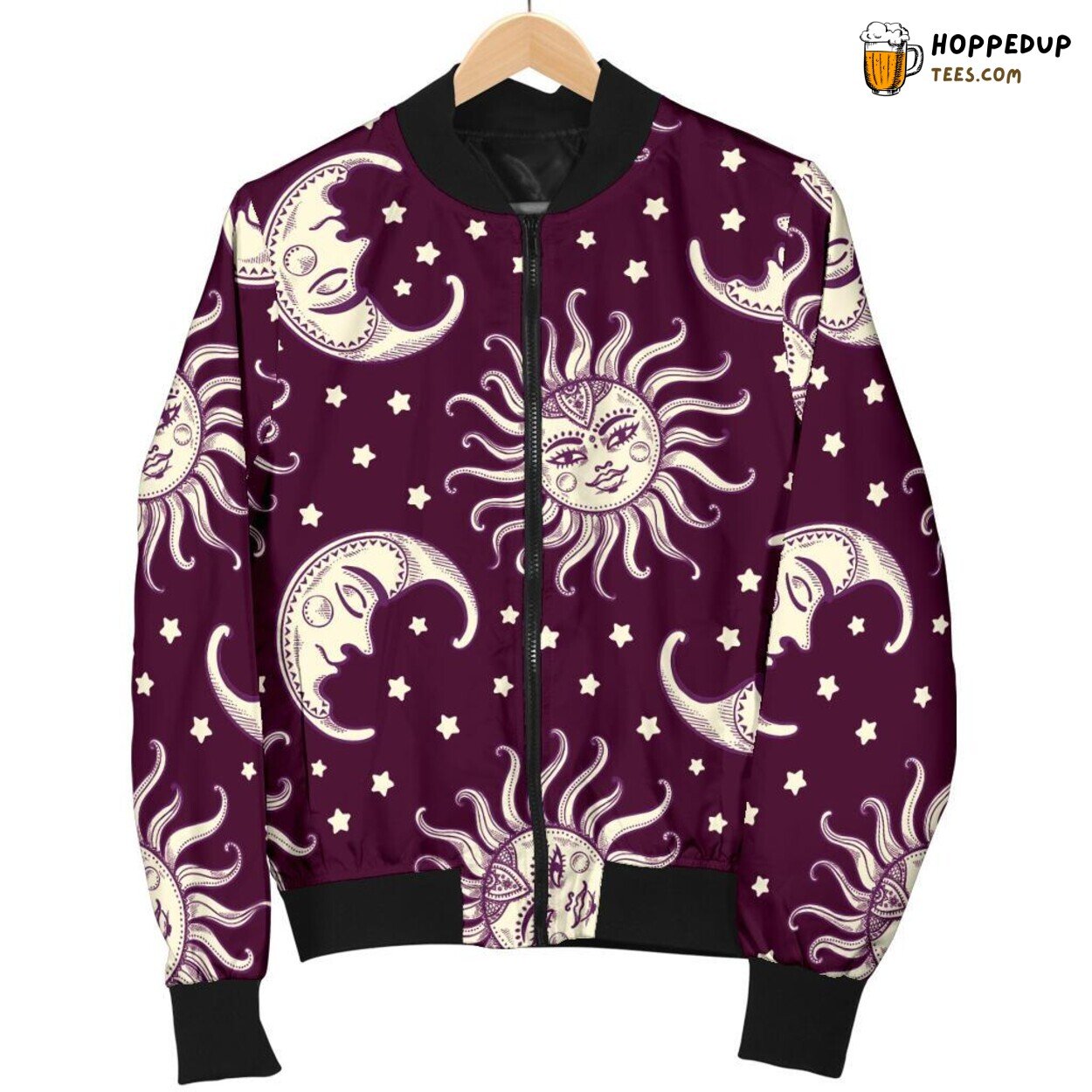 Celestial Bodies Moon Sun Men’s Bomber Jacket Unique Pattern Tribute Display Celestial Bodies Moon Sun Men’s Bomber Jacket Unique Pattern Tribute Display