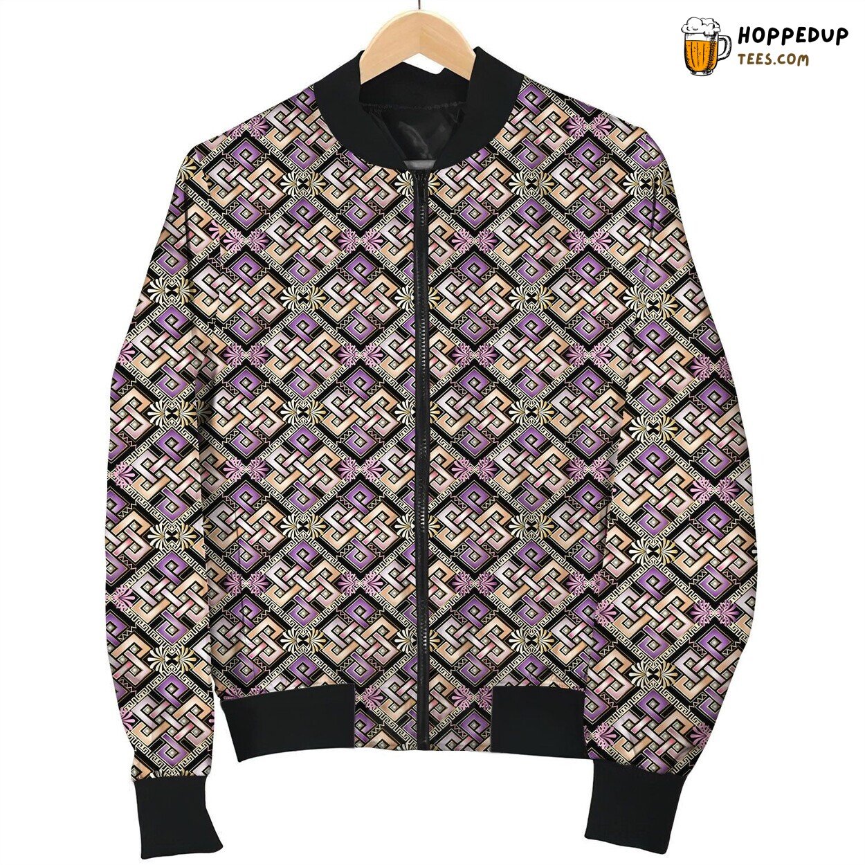 Celtic Design Pattern Bomber Jacket