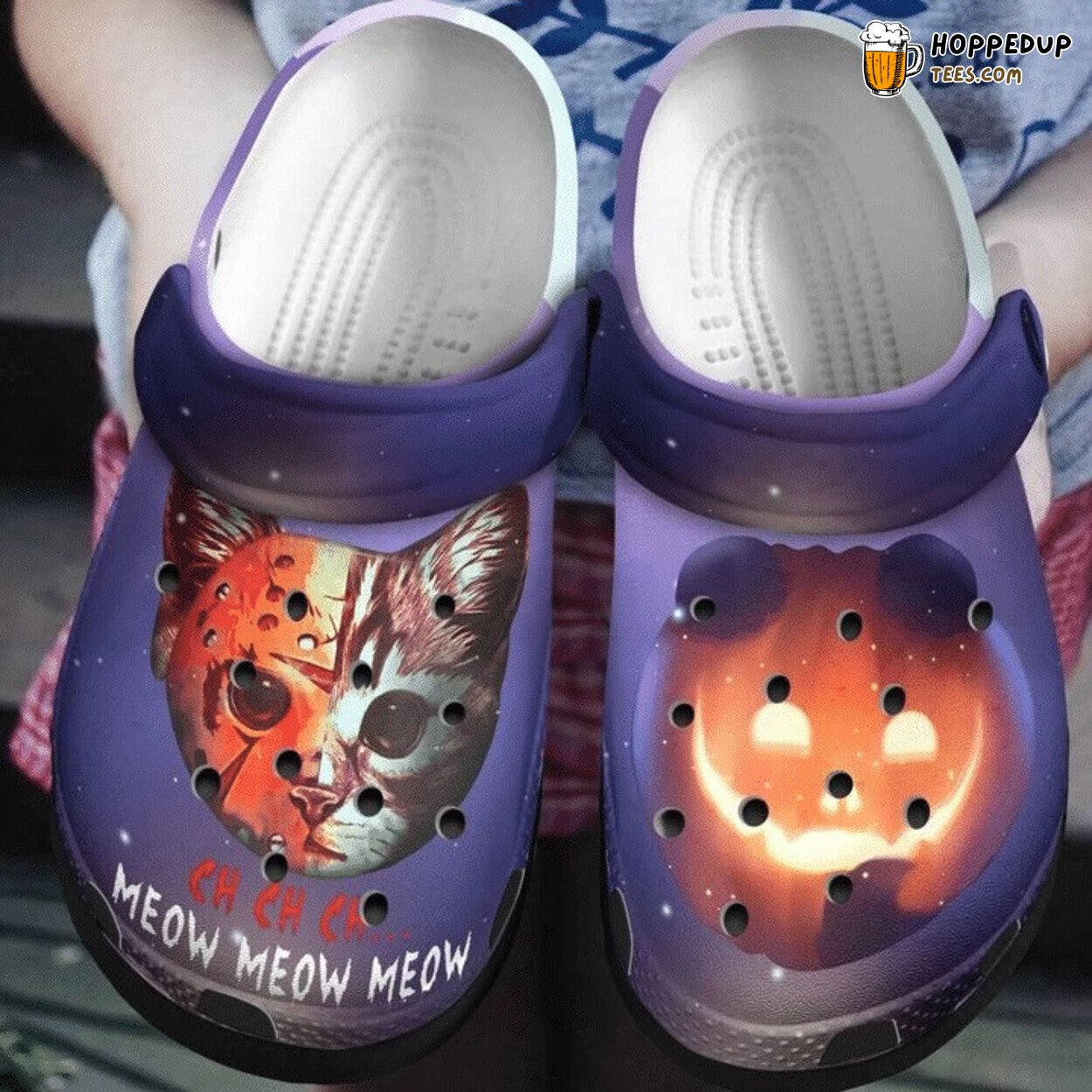 Ch Meow Cat Jason Voorhees Themed Comfortable Unique Design Clogs