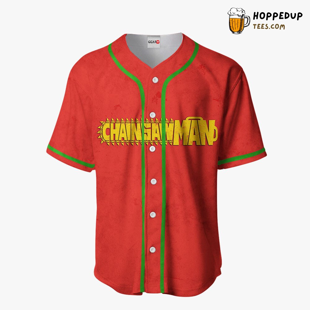 Chainsaw Power Unique Design Anime Baseball Jersey Distinctive Edition