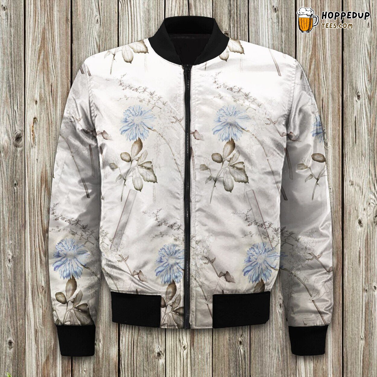 Chakra Motif Winter Bomber Jacket Padded Luxuriously Ensuring Warmth Comfort