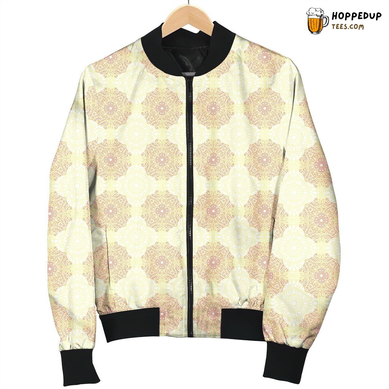 Chakra Yellow Flower Bomber Jacket