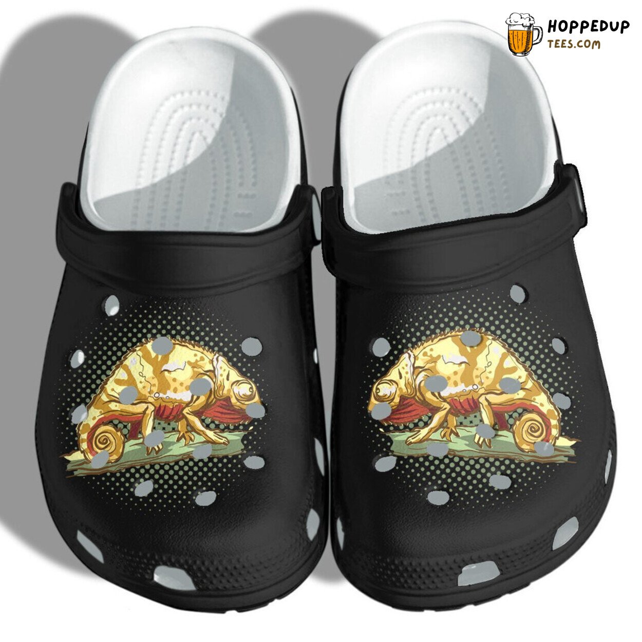 Chameleon Dragon Funny Shoes Chameleon Gecko Inspired Comfortable Clogs