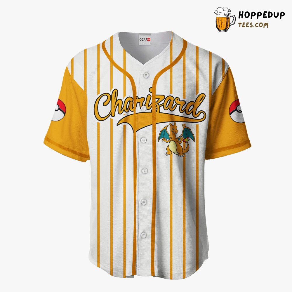 Charizard Distinctive Design Baseball Jersey Unique Collection Edition Style