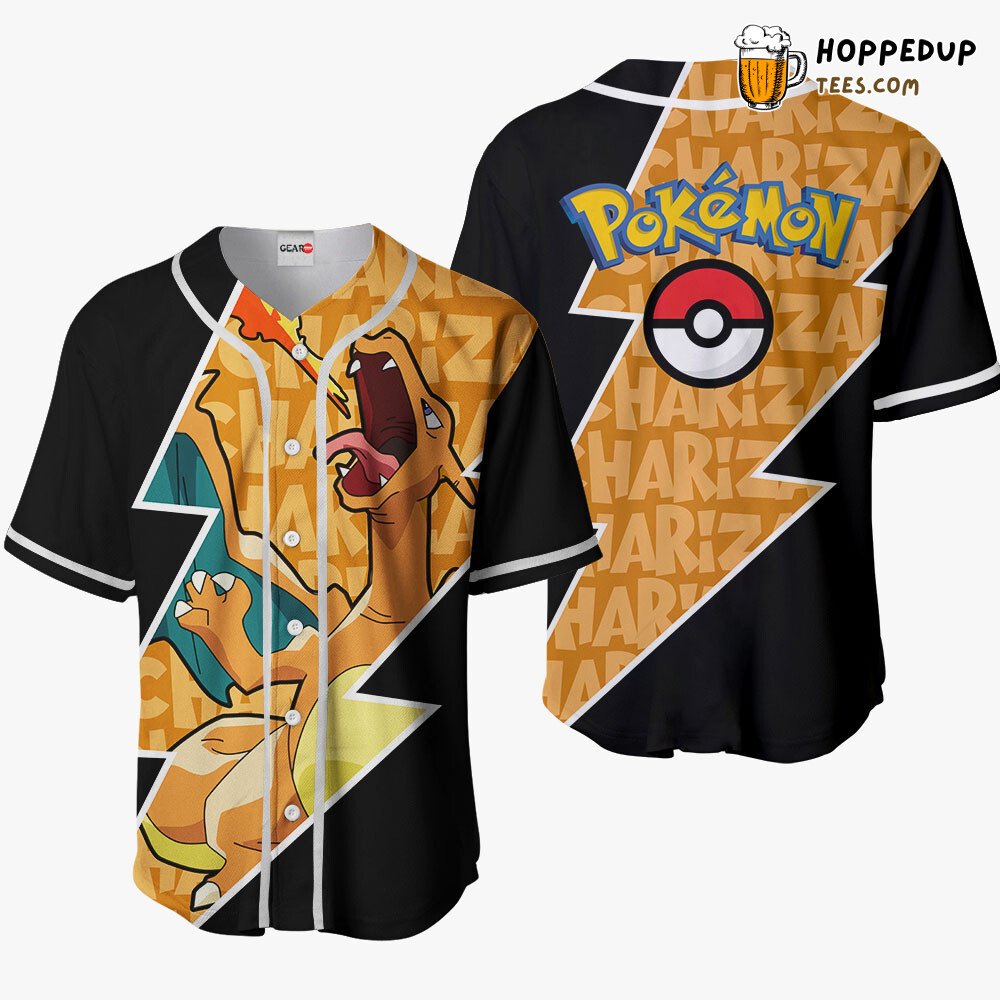 Charizard Unique Distinctive Edition Design Baseball Jersey Collection