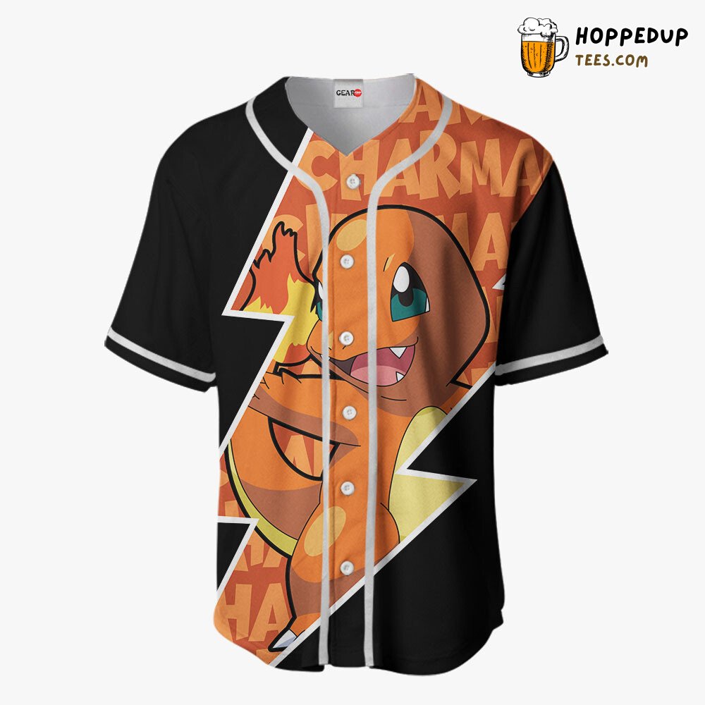 Charmander Distinctive Collection Unique Design Baseball Jersey Edition