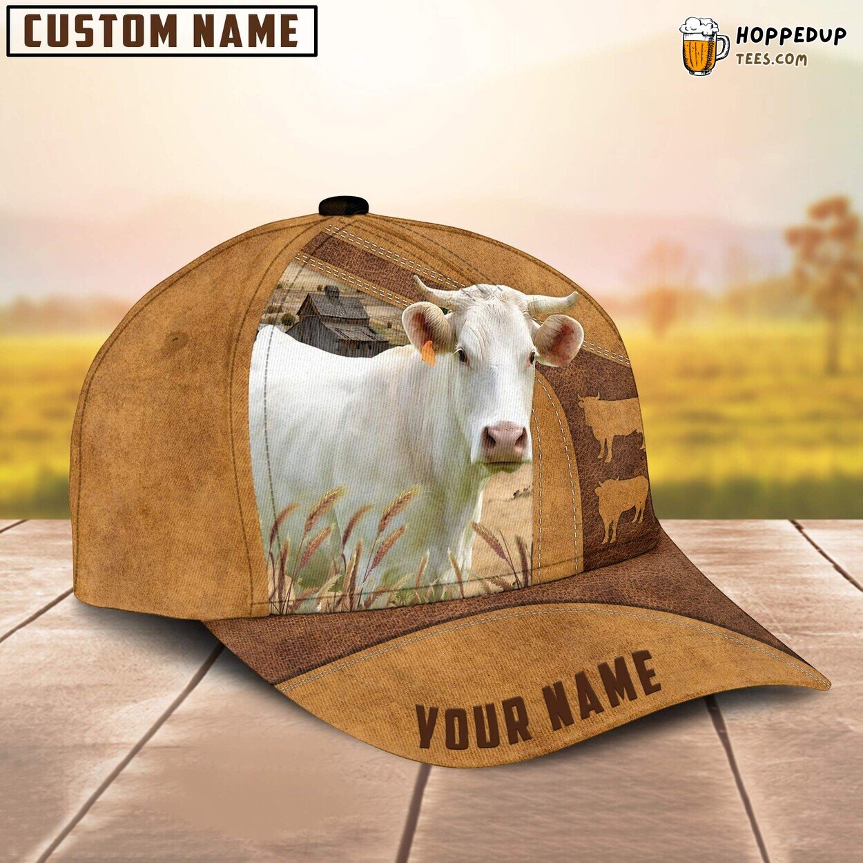 Charolais Cattle Custom Farm Baseball Cap Cow Lover’s Choice