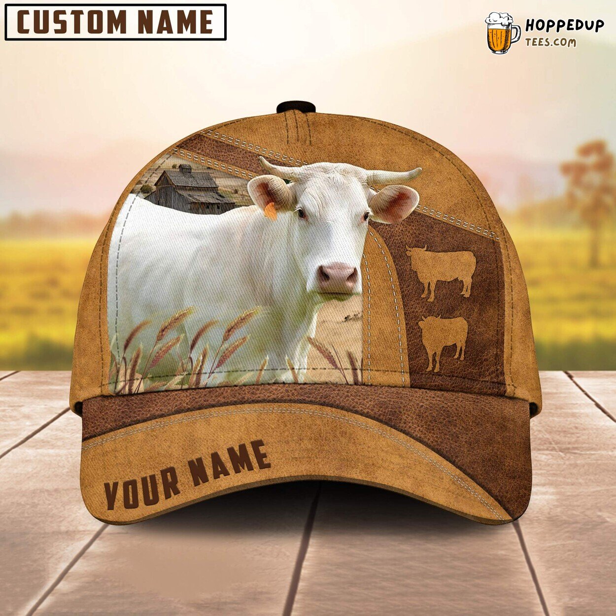 Charolais Cattle Custom Farm Baseball Cap Cow Lover’s Choice Charolais Cattle Custom Farm Baseball Cap Cow Lover’s Choice