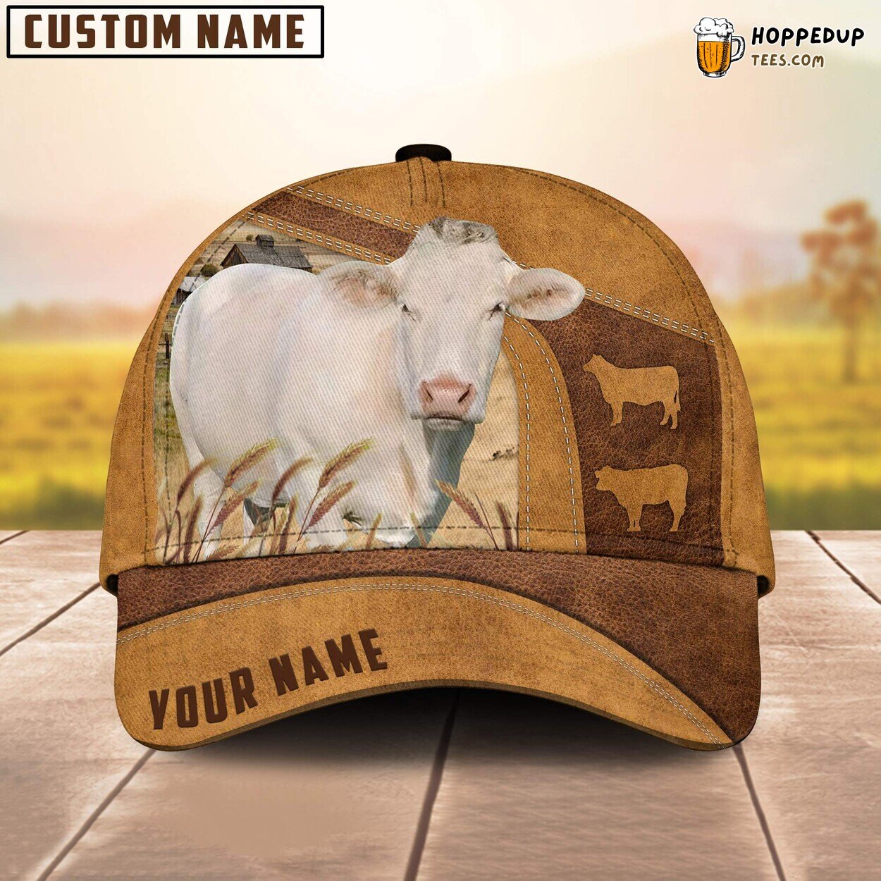 Charolais Cattle Custom Farm Baseball Cap Dog Lover’s Choice Charolais Cattle Custom Farm Baseball Cap Dog Lover’s Choice
