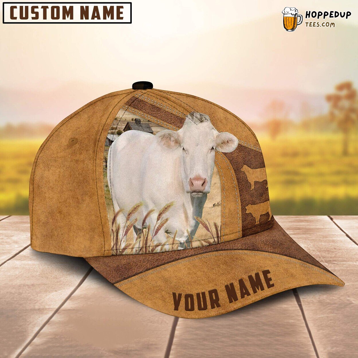 Charolais Cattle Custom Farm Baseball Cap Dog Lover’s Choice